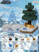 Kit de Blocos Magnéticos Estilo Pixel – Mundo Mine para Crianças 3+ | Brinquedo Educativo STEM com Cubos e Base de Montar