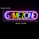 Placa Neon "Game Area" – Letreiro Decorativo para Quarto Gamer, Bar, Sala de Jogos e Presentes