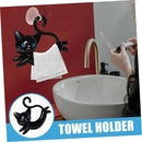 Porta-Toalhas de Banheiro Fofo em Forma de Gato – Suporte para Toalhas Infantil/Decorativo