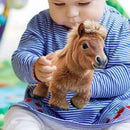 Cavalo de Pelúcia Realista – Pônei Robô Interativo, Brinquedo Educativo Eletrônico e Macio