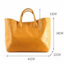 Bolsa Feminina Grande MS 41cm – Couro Legítimo de Alta Qualidade | Estilo Luxuoso para Viagem e Uso Diário