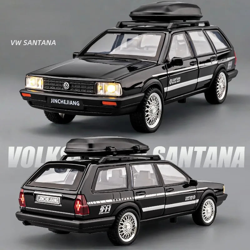 Modelo de Carro Diecast 1:32 VW SANTANA Wagon – Com Som e Luz