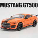 Carro Modelo 1:18 Mustang GT500 – Miniatura Diecast com Luz e Som