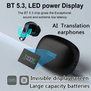 Fones Tradutores AI Bluetooth 5.4 – Tradução em Tempo Real 144 Idiomas, Viagens e Negócios