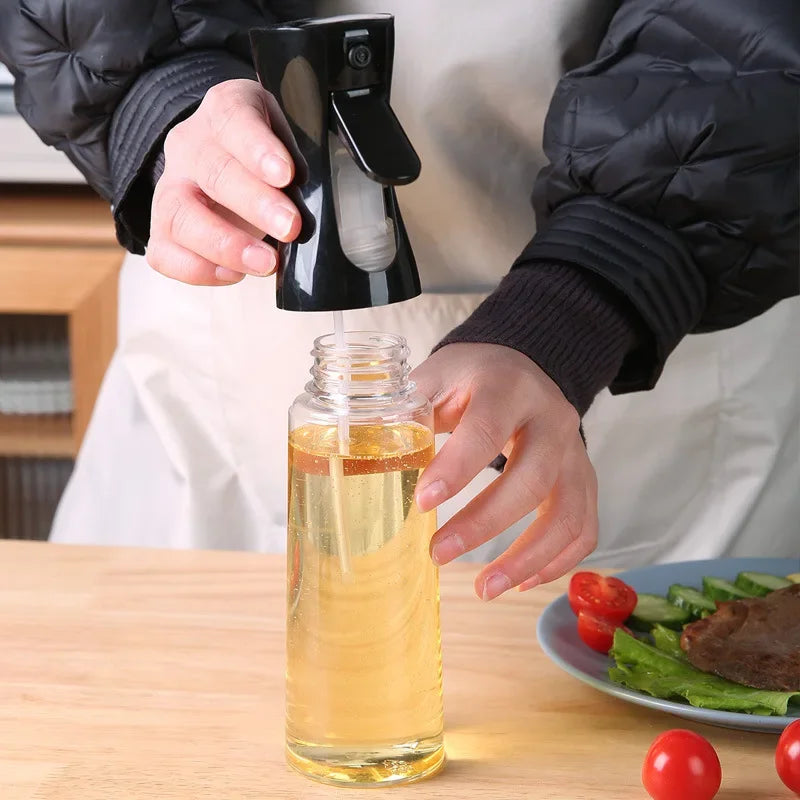 Borrifador de Azeite e Vinagre – Dispenser Recarregável para Cozinha e Assados