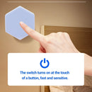 Painel LED Hexagonal Touch – Kit 3/6pcs | Luminária Modular de Parede Sensível ao Toque, Luz Noturna Decorativa