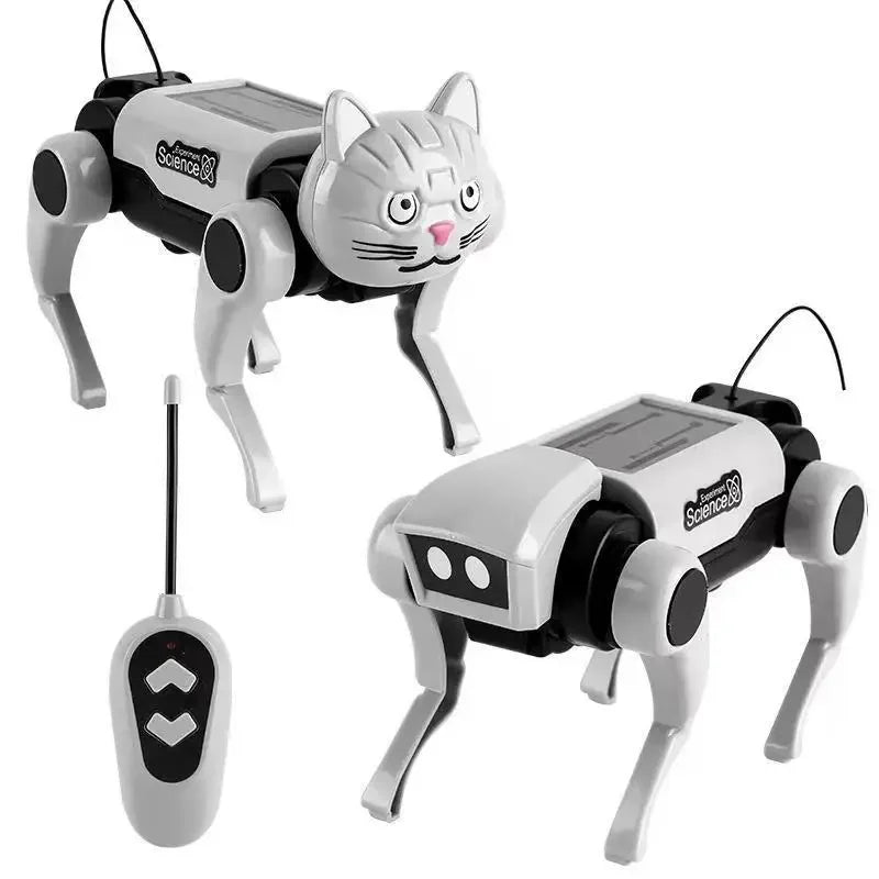 Cachorro Robô Solar de 4 Patas – Brinquedo Educativo de Montar