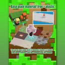 Kit de Blocos Magnéticos Estilo Pixel – Mundo Mine para Crianças 3+ | Brinquedo Educativo STEM com Cubos e Base de Montar