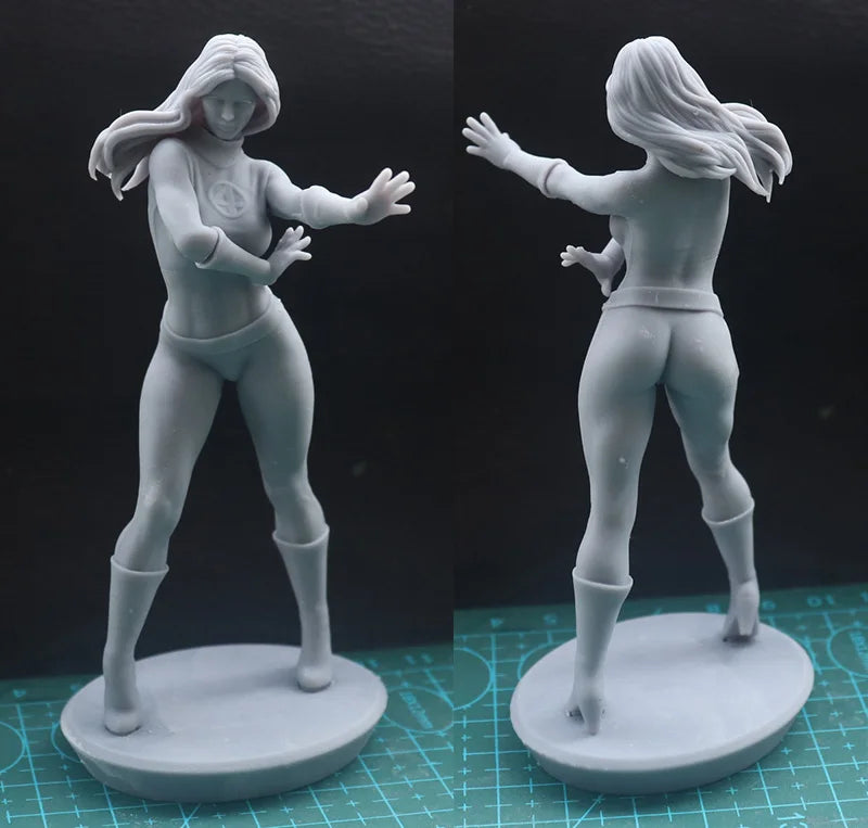Model Kit Battle Girl em Resina 1/18 ou 1/24 – Figura Esculpida, Pintada ou Não Pintada, Sem Cor RW-1095