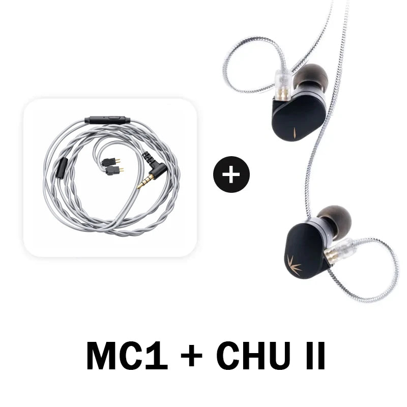 MOONDROP CHU II – Fones In-Ear de Alta Performance com Cabo Removível e Driver Dinâmico Profissional