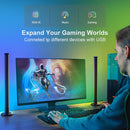 Kit 1 ou 2 Barras de Luz LED RGB para TV – Sincroniza com Música, Controle por App, Remoto ou Botão | Ideal para TV, PC e Setup Gamer
