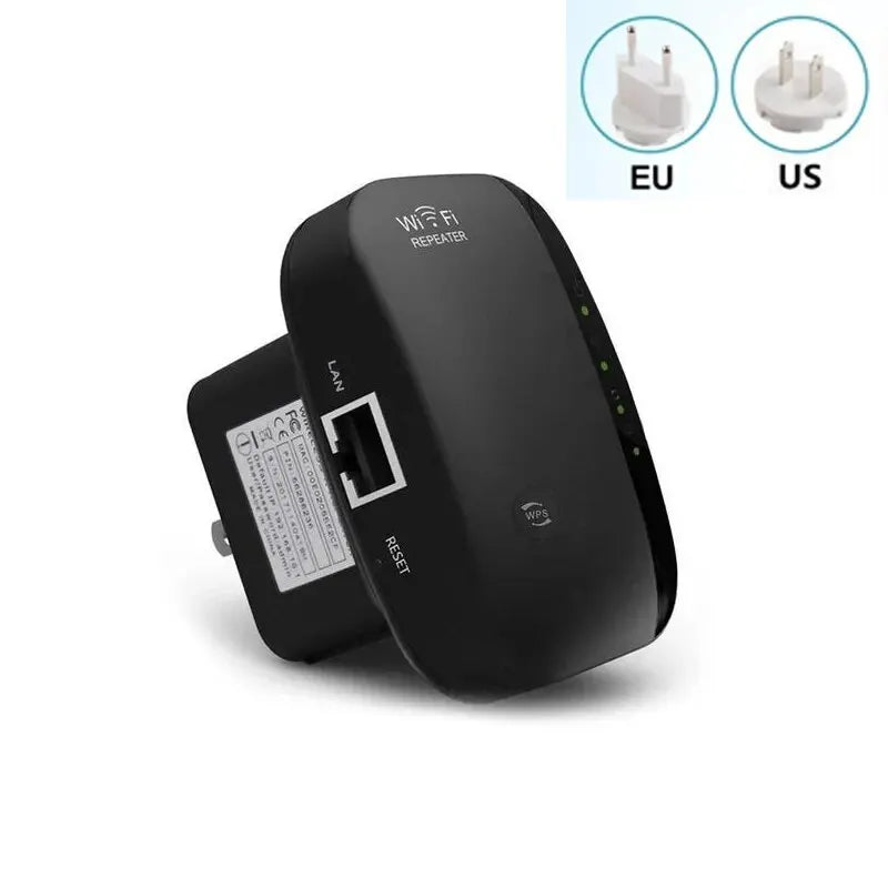 Repetidor Wi-Fi 300Mbps – Amplificador de Sinal Wireless, Extensor de Rede, Roteador Portátil EU/US Plug