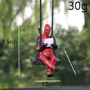 Enfeite Retrovisor Deadpool 2024 | Super-Herói Divertido para Carro – Presente Criativo para Fãs