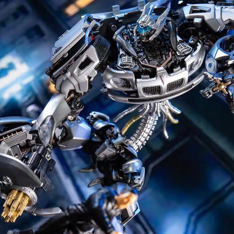 LS-18 Jazz – Robô de Metal Transformável 18cm (Versão KO MPM09 | Black Mamba)