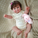 Boneca Reborn Realista BRASTOY – Menina 48cm | Corpo Inteiro em Silicone, Pintada à Mão
