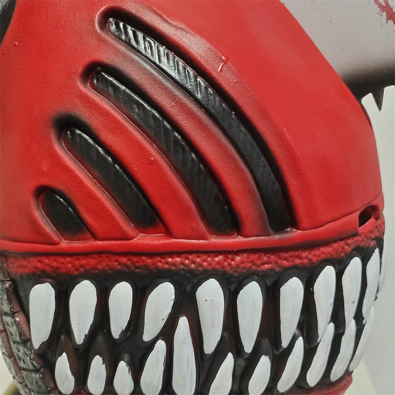 Máscara Chainsaw Man para Adulto – Capacete de Látex para Cosplay, Halloween e Fantasia Anime