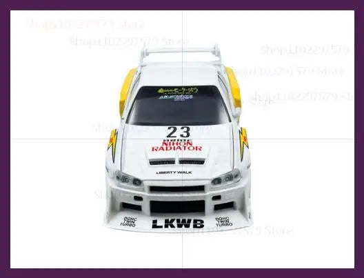 Modelo de Carro Esportivo 1/24 em Liga – Wide Body com Luzes e Som de Motor