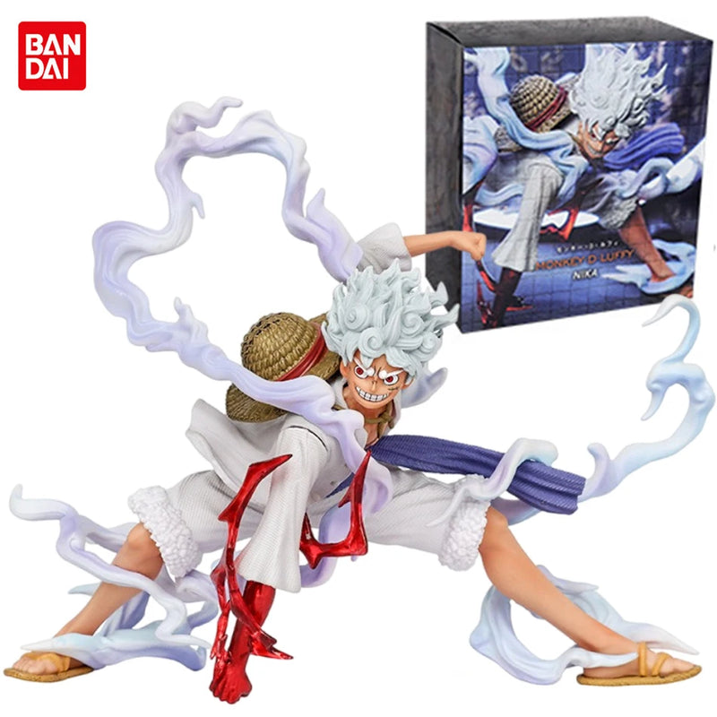 One Piece Luffy Figura Sun God Nika | Action Figure Colecionável 17cm | Estátua Decorativa em PVC | Presente Geek Anime
