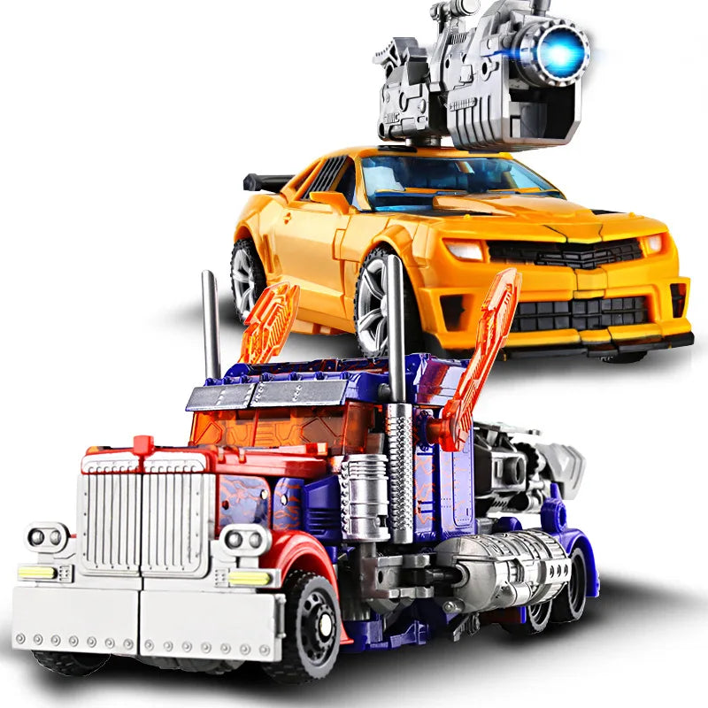 Action Figure Transformável YS04A – Robô Carro de Liga e Plástico – Inspirado em Anime e Filme – Presente de Aniversário para Crianças