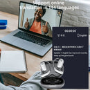 Fones Tradutores AI Bluetooth 5.4 – Tradução em Tempo Real, Touch Screen, À Prova d’Água, Open-Ear