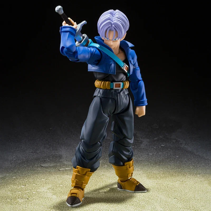 Dragon Ball Z SHF Trunks Super Saiyan Action Figure 15cm Articulado Colecionável Anime Modelo