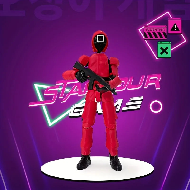 Boneco Articulado 3D Dummy13 – Brinquedo Montável Multiarticulado, Modelo Digital, Ornamento Criativo, Squid Doll Handmade