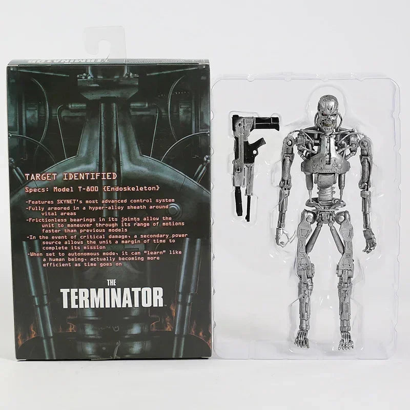 NECA Terminator Genisys T-800 – Action Figure Articulada, Endoesqueleto Colecionável