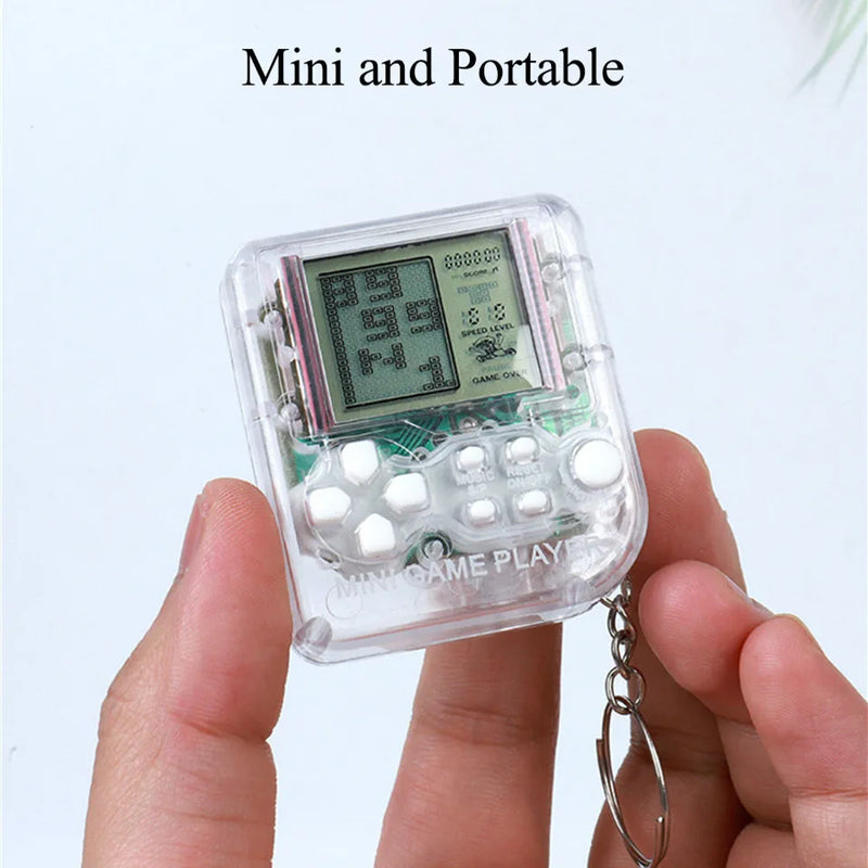 Console Chaveiro Portátil Retrô GAMINJA – Mini Vídeo Game com Jogos Clássicos, Ideal para Crianças e Presente Perfeito