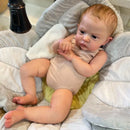 Boneca Reborn Cameron 60CM Sem Roupas – Maquiagem Premium, Pintura 3D Realista, Feita à Mão – Colecionável de Arte