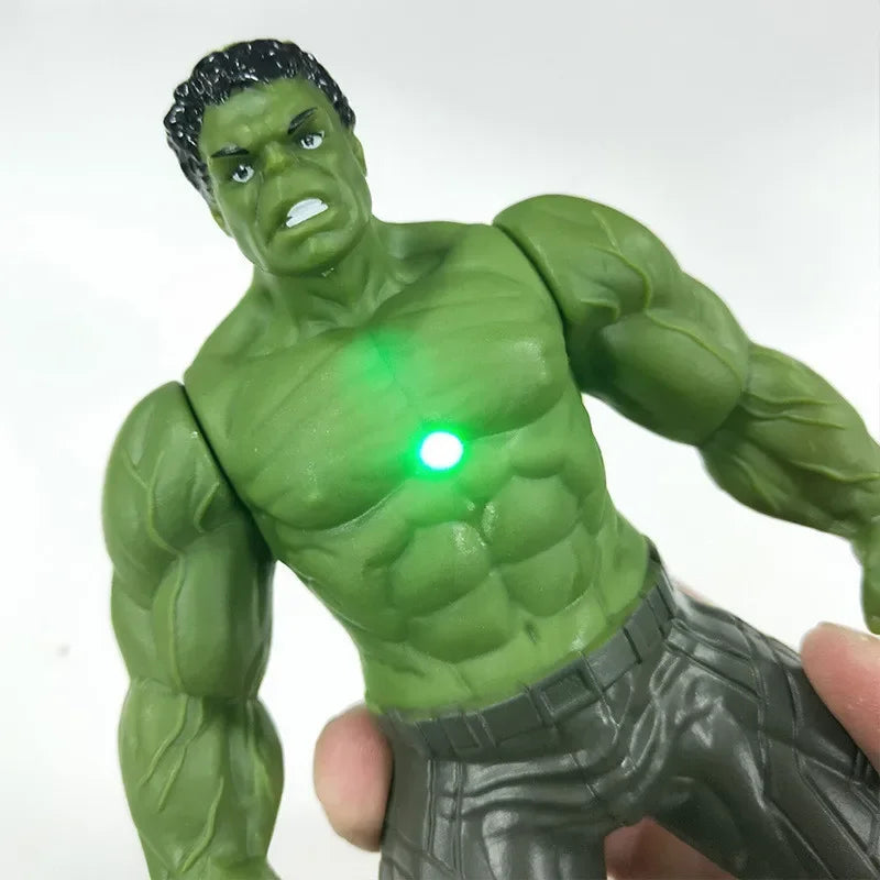Boneco Articulado 17cm Marvel com Luz – Heróis: Capitão, Homem de Ferro e Aranha | Brinquedo Infantil e Colecionável