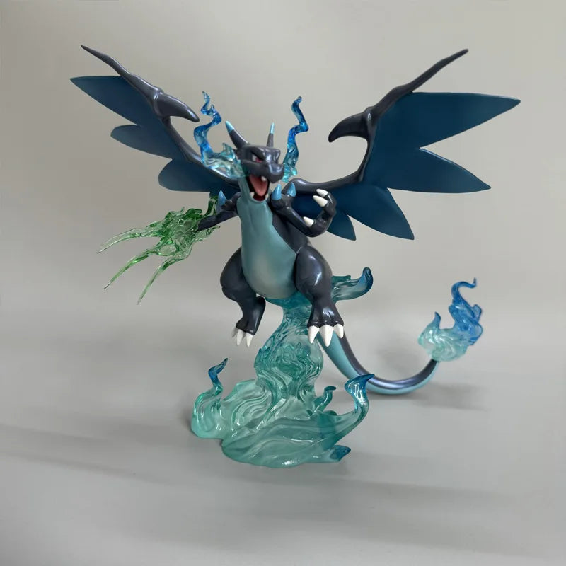 Figura Charizard X 18cm – Modelo Articulado com Mãos Trocáveis | Estátua Decorativa Anime para Colecionadores