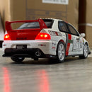 Miniatura 1:32 Mitsubishi Lancer Evolution JDM – Versão Combustível, Modelo de Liga Diecast com Luz e Som, Brinquedo, Enfeite para Computador e Presente