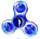 Fidget Spinner Cristal LED – Glow in the Dark, Brinquedo EDC, Alívio de Estresse para Crianças