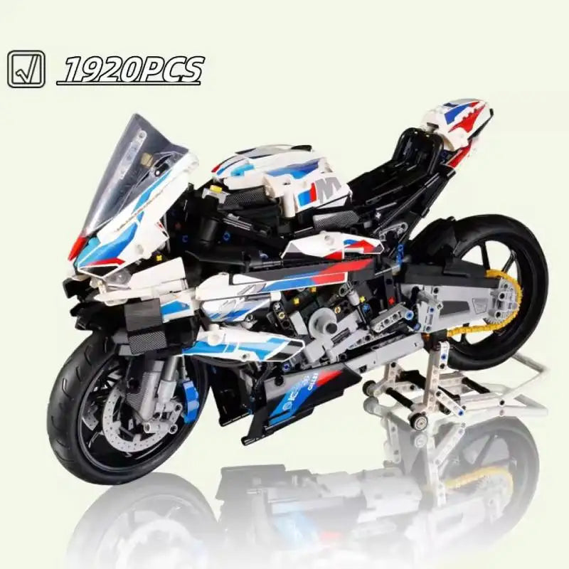 Moto de Corrida 1000RR – Blocos de Montar Técnicos 1920 Peças | Super Racing Motorcycle Building Set