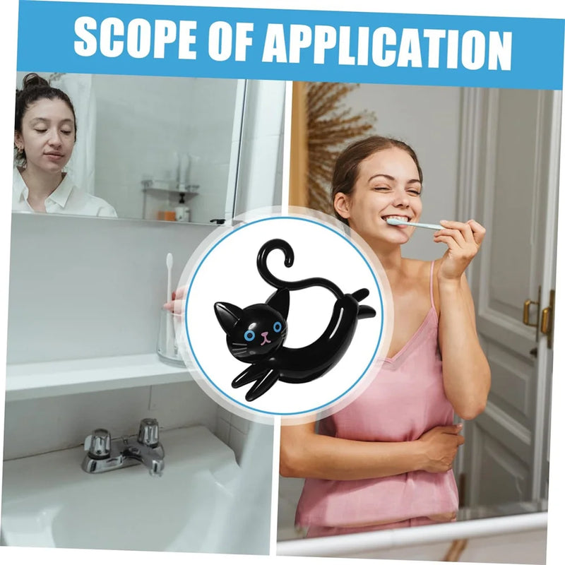 Porta-Toalhas de Banheiro Fofo em Forma de Gato – Suporte para Toalhas Infantil/Decorativo