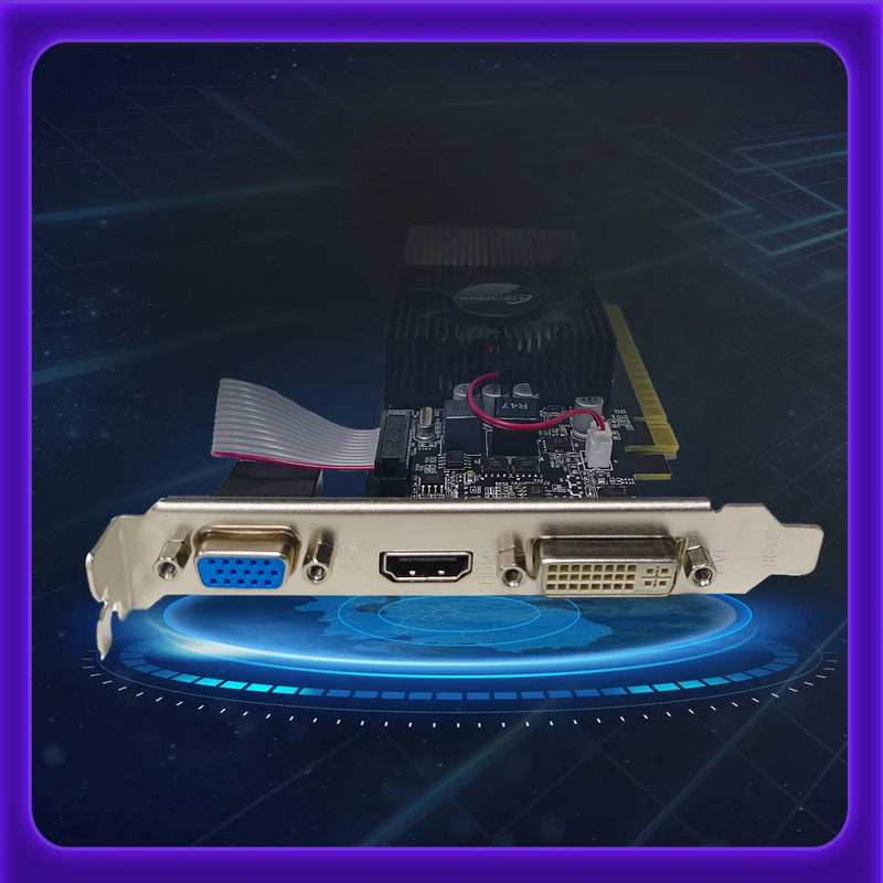 Placa de Vídeo Kinolog GeForce GT 730 4GB DDR3 128 Bits HDMI/VGA/DVI – Ideal para Games e PCs de Escritório