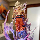 Boneco Dragon Ball 24cm – Goku Super Saiyajin Instinto Superior com Luz | Estátua PVC Colecionável Anime