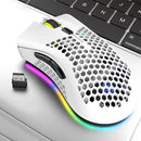 Mouse Gamer Sem Fio BM600 Recarregável com Iluminação RGB e Design Ergonômico – Conexão USB 2.4G para PC, Notebook e Desktop