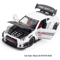 Carro Modelo 1:24 Nissan GTR R34 – Diecast com Som, Luz e Portas Abríveis