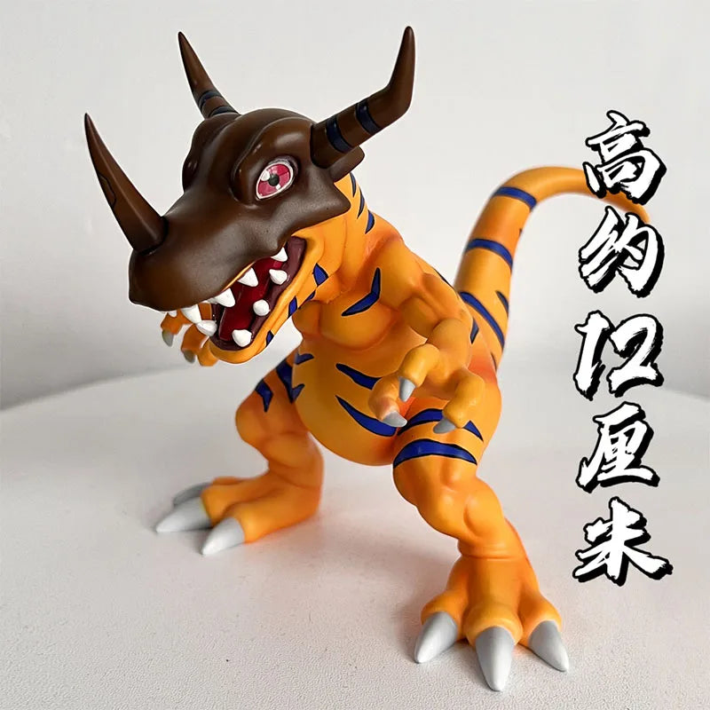 Digimon 12cm – GK Figures Greymon, Agumon e Gabumon PVC, Action Figure Colecionável para Crianças e Decoração