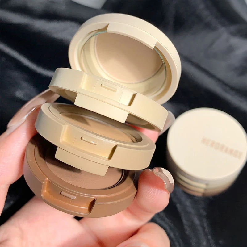 Paleta de Sombras 3 Cores – Efeito Matte e Olhar Profundo com Maquiagem em Camadas