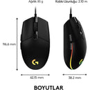 Mouse Gamer Logitech G102 LIGHTSPEED – 8000 DPI, Desempenho Profissional, Versão Sem Driver
