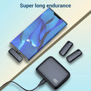 Microfone de Lapela Estéreo Sem Fio com Cancelamento de Ruído e Case Carregadora – Ideal para Entrevistas, Lives e Gravações ao Ar Livre