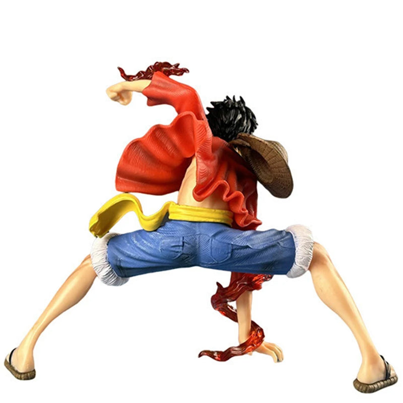One Piece Luffy Figura Sun God Nika | Action Figure Colecionável 17cm | Estátua Decorativa em PVC | Presente Geek Anime
