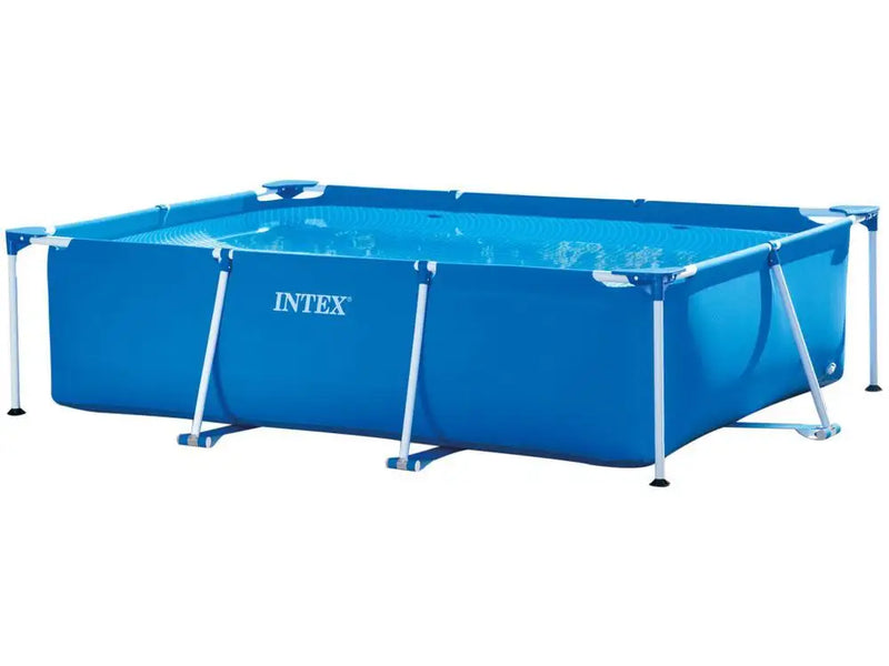 Piscina Estruturada Intex 1.662 Litros | Modelo Retangular 2,59m x 1,70m x 61cm | Fácil Montagem e Alta Durabilidade
