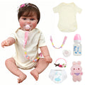 Boneca Reborn Realista BRASTOY – Menina 48cm | Corpo Inteiro em Silicone, Pintada à Mão