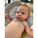 Boneca Reborn Cameron 60CM Sem Roupas – Maquiagem Premium, Pintura 3D Realista, Feita à Mão – Colecionável de Arte