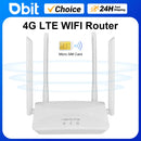 Roteador 4G LTE Wi-Fi 150Mbps com 4 Antenas Externas — Sinal Potente, Conexão Estável e Suporte a Chip SIM