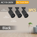 Kit Completo de Trilho com Spots LED — Iluminação de Teto com Lâmpadas GU10 Substituíveis para Sala e Quarto