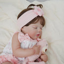 Boneca Reborn Realista Brastoy 48cm – Menina Pintada à Mão com Corpo Inteiro de Silicone | Vai ao Banho